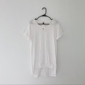 H&M Long back white t-shirt